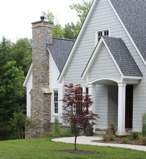 old town gray metal roof on white house|gray color for white houses.